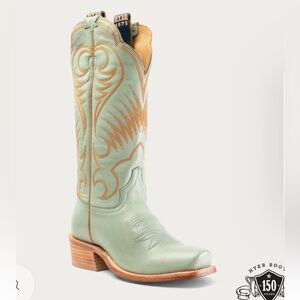 Hyer Leawood Robins Egg Cowboy Boots size 7.5